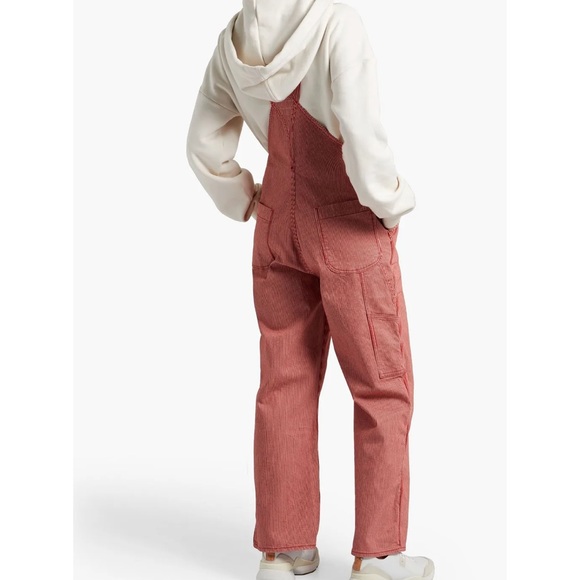 NWT RAG & BONE Striped cotton-blend twill overalls size XL - Picture 2 of 5